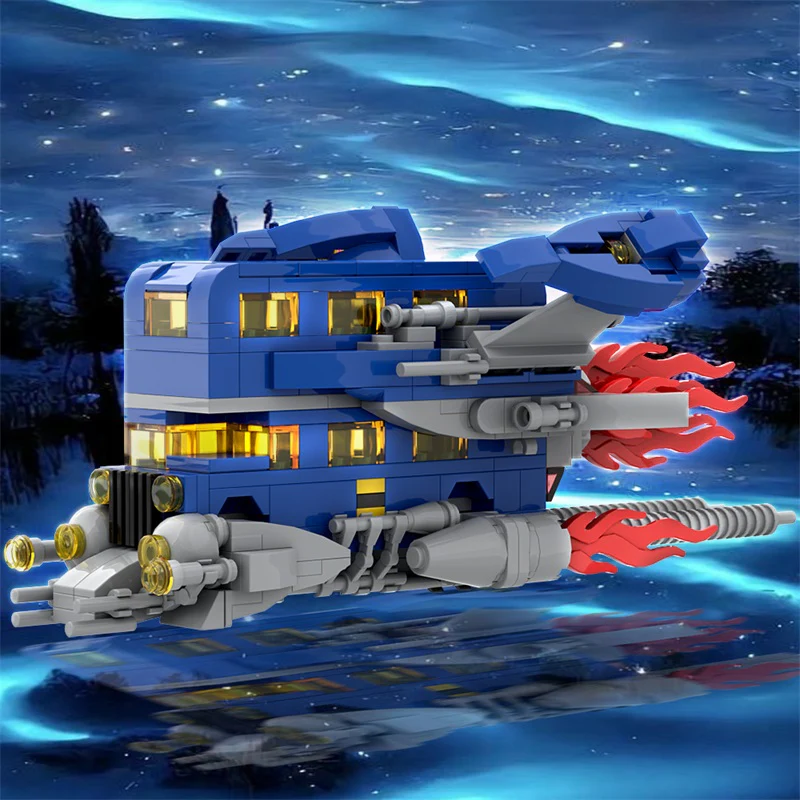 GOBRICKS MOC 13102 Classic Space London Bus 40220 - YWOBB