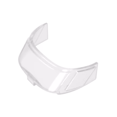 GOBRICKS GDS-90123 Glass for Aircraft Fuselage Curved Forward 6 x 10 Top with 3 Window Panes - YWOBB