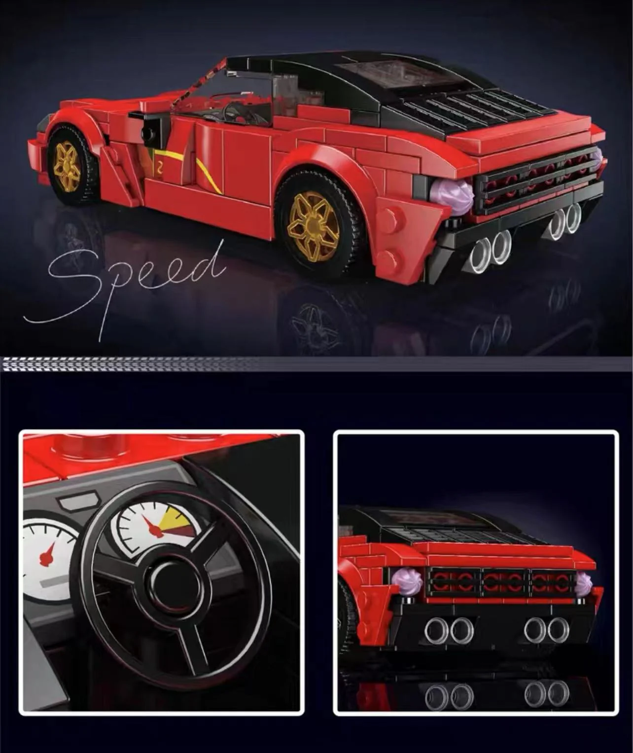 Mould King 27063 Mini car series - YWOBB