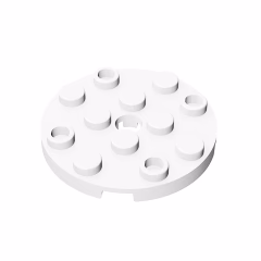 GOBRICKS GDS-841 Round 4 x 4 with Hole - YWOBB
