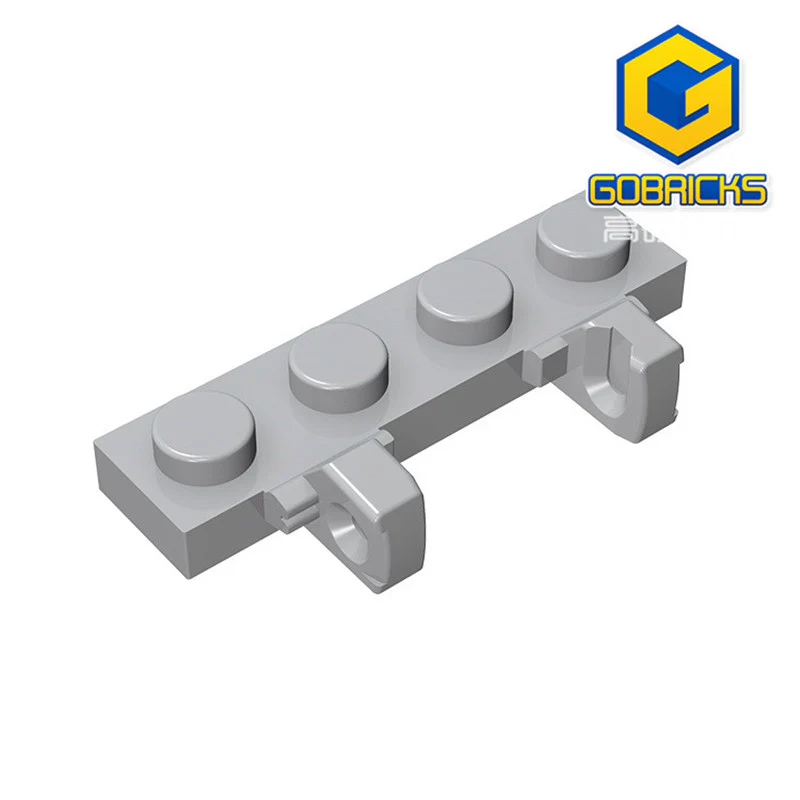 GOBRICKS GDS-894 Hinge Plate 1 x 4 Locking Dual 1 Fingers on Side - YWOBB