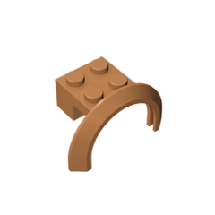 GOBRICKS GDS-1318 Mudguard 4 x 2 1/2 x 1 2/3 with Arch Round - YWOBB