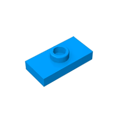 GOBRICKS GDS-803  Modified 1 x 2 with 1 Stud with Groove and Bottom Stud Holder - YWOBB