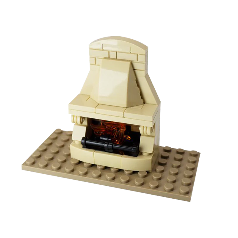 GOBRICKS MOC 136396 Classic Fireplace - YWOBB