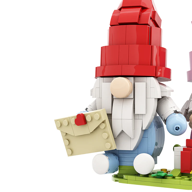 GOBRICKS MOC A0345 Valentine's Day Faceless Doll - YWOBB