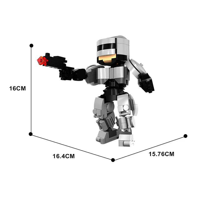 GOBRICKS MOC A0456 RoboCop Figure - YWOBB