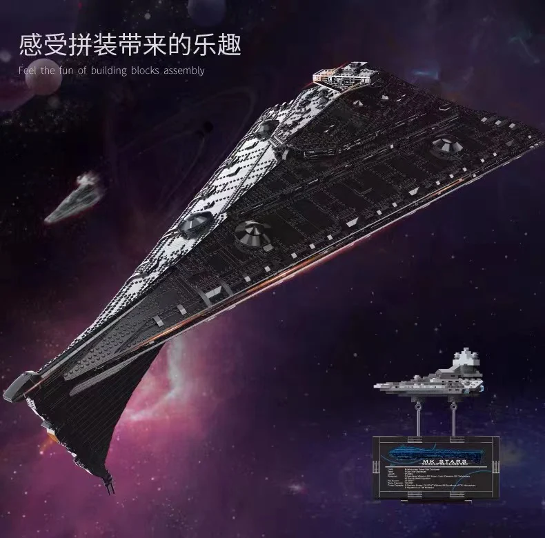 Mould King 21004 UCS Eclipse-class Dreadnought OVP US Warehouse Version - YWOBB