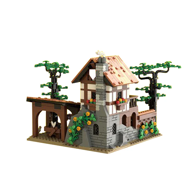 GOBRICKS MOC 134494 Lion Knights' Archery Range - YWOBB