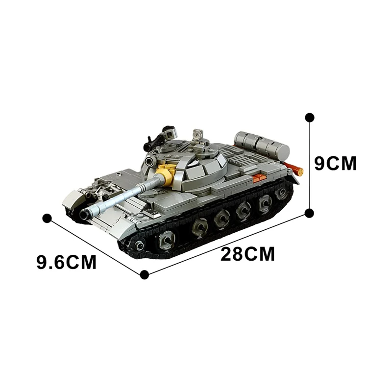 GOBRICKS MOC 129291 T-55A Medium Tank - YWOBB