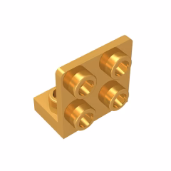 GOBRICKS GDS-642 Bracket 1 x 2 - 2 x 2 Inverted - YWOBB