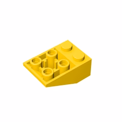 GOBRICKS GDS-598 Inverted 33 3 x 2 without Connections between Studs - YWOBB