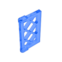 GOBRICKS GDS-790 Pane for Window 1 x 2 x 3 Lattice with Thick Corner Tabs - YWOBB
