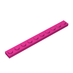 GOBRICKS GDS-507 Plate 1 x 10 - YWOBB