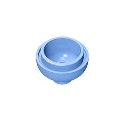 GOBRICKS GDS-1224 Round 2 x 2 Dome Bottom - YWOBB