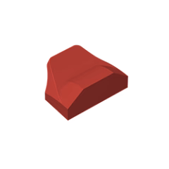 GOBRICKS GDS-1507 Curved 1 x 2 x 2/3 Wing End - YWOBB