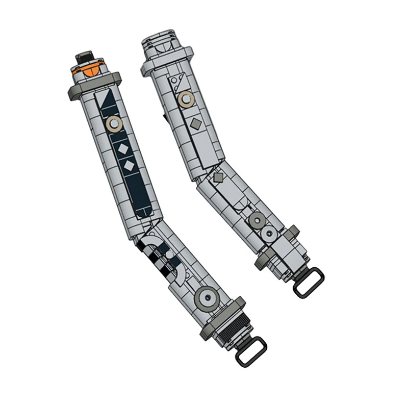 GOBRICKS MOC 68219 Ahsoka Tano's lightsaber hilts - YWOBB