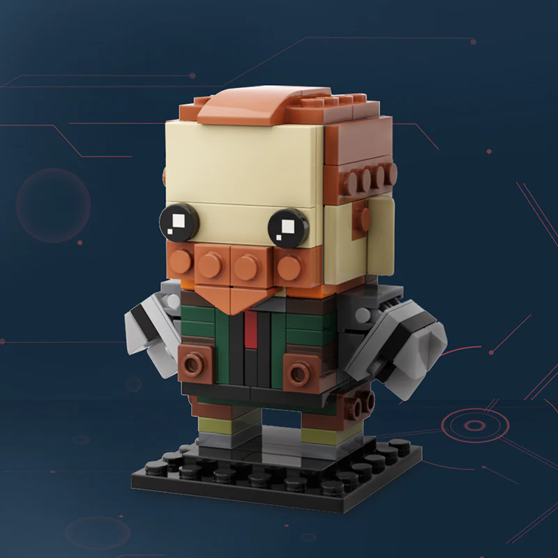 GOBRICKS MOC 121088 VALORANT Breach Brickheadz - YWOBB