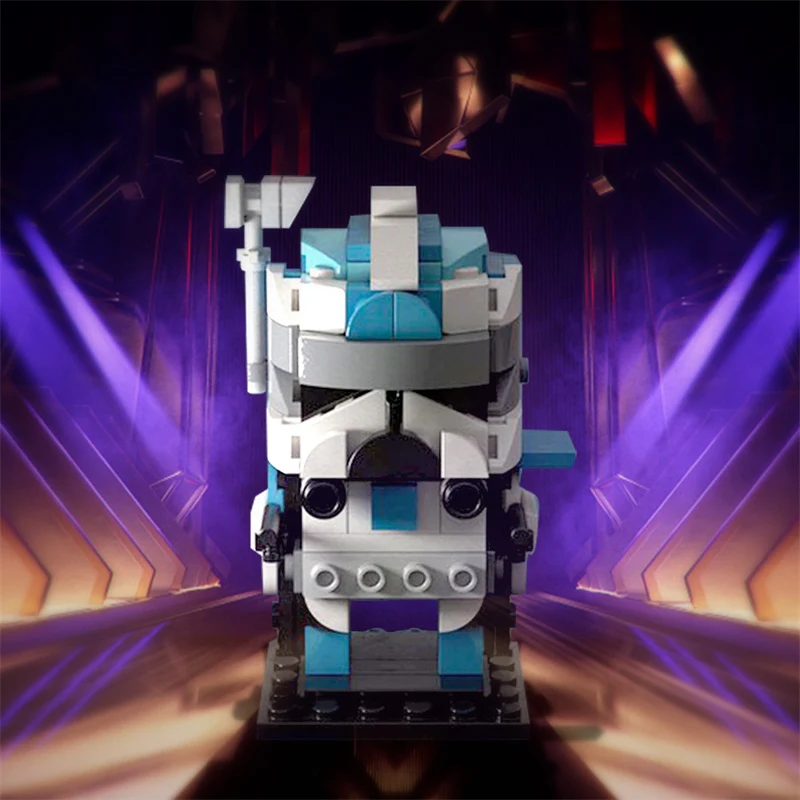 GOBRICKS MOC 180062 Lieutenant Crash Brickheadz - YWOBB