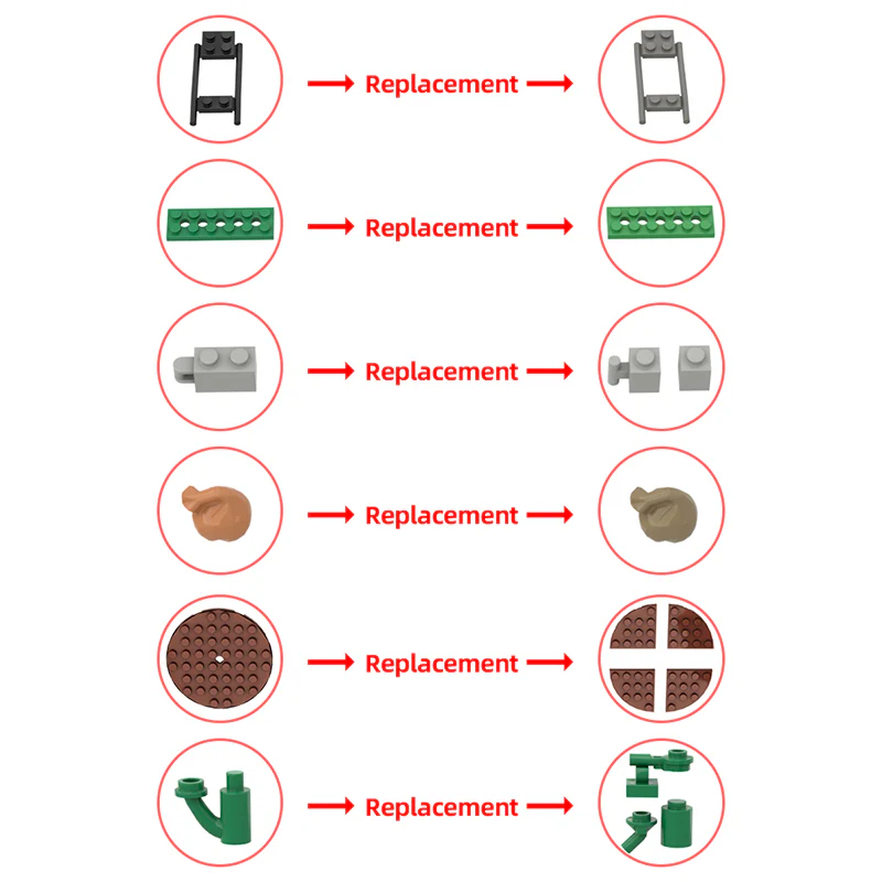 GOBRICKS MOC 155056 Expansion: rickyard & farmland - YWOBB