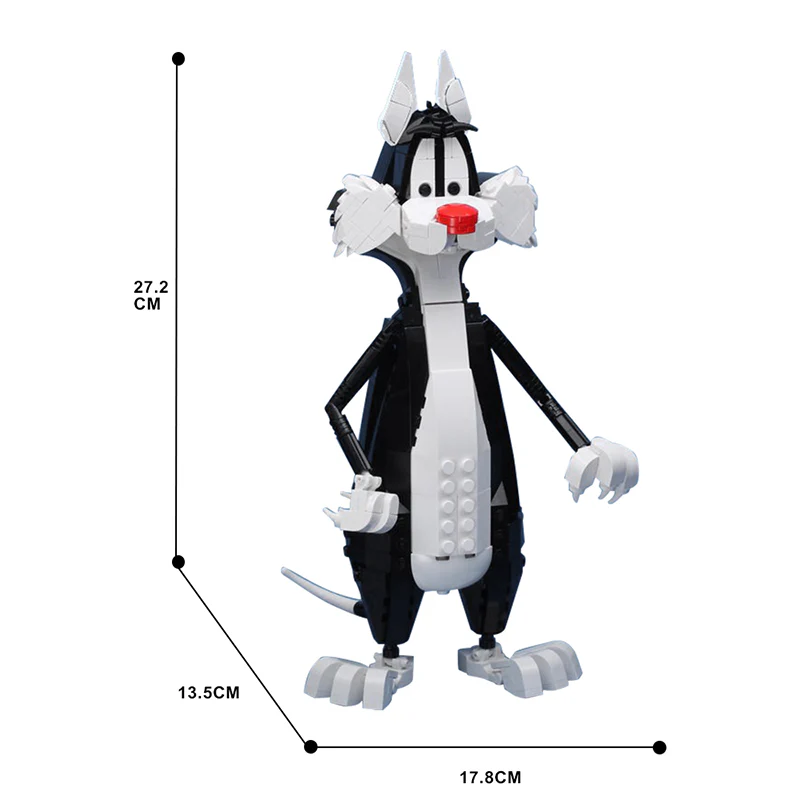 GOBRICKS MOC 114658 Sylvester (Cat) - YWOBB