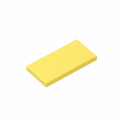 GOBRICKS GDS-614 Tile 2 x 4 - YWOBB
