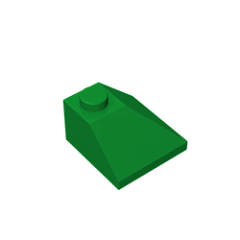 GOBRICKS GDS-621 Slope 45 2 x 2 Double Convex Corner - YWOBB