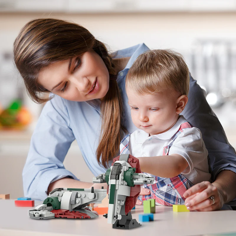 GOBRICKS MOC 35304 Micro Slave 1 + Tensegrity Stand - YWOBB