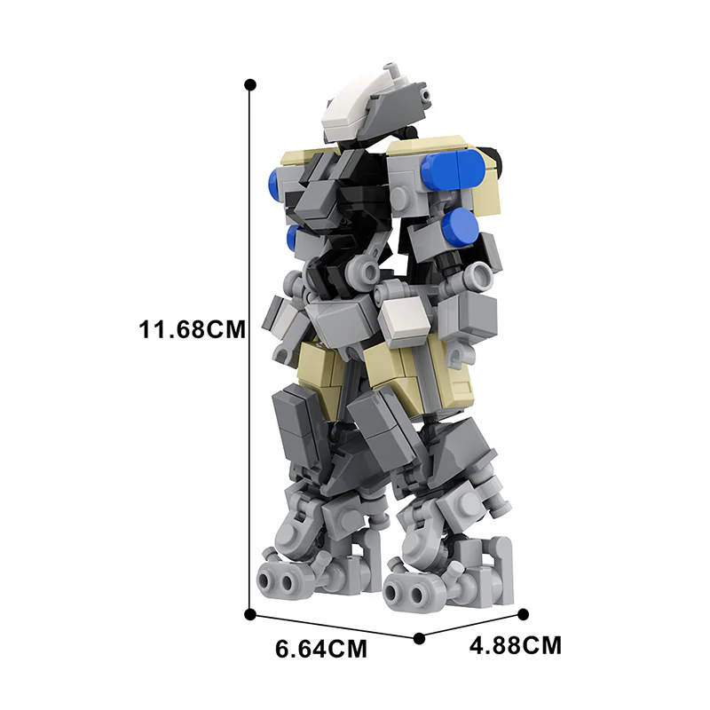 GOBRICKS MOC 136252 Mechanised Marine Suit - YWOBB