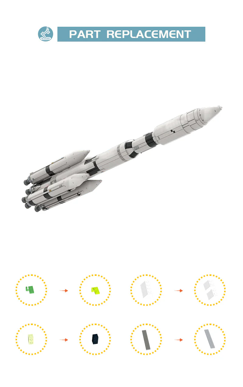 MOC C9081 Saturn V MLV-25L - YWOBB