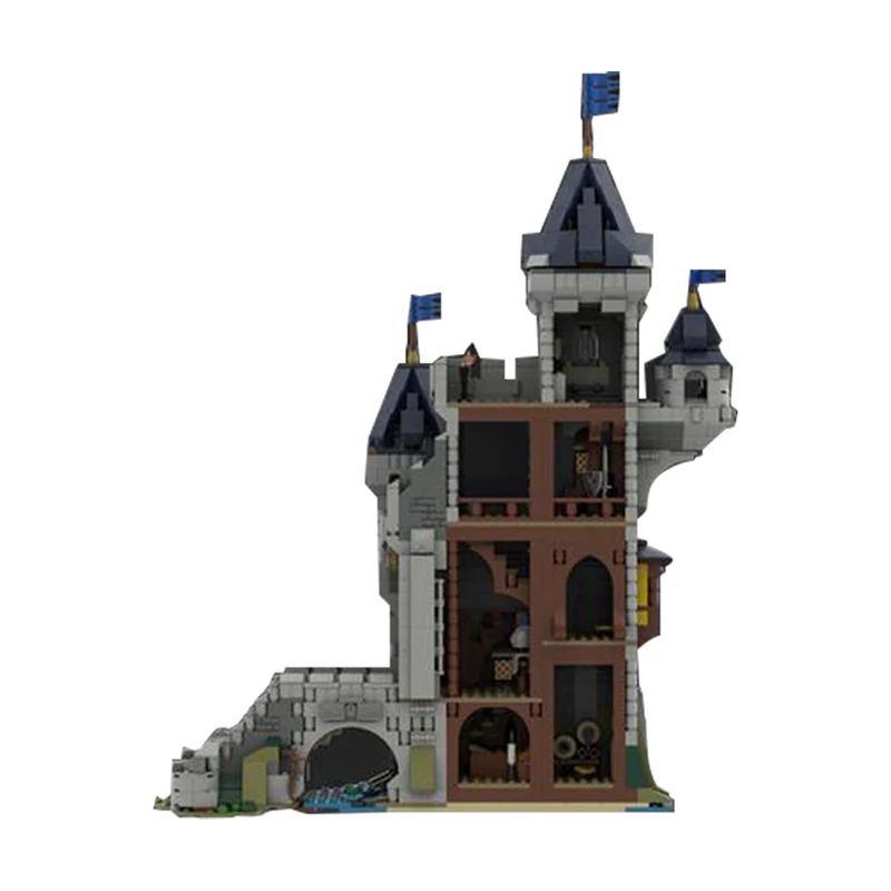 GOBRICKS MOC 101775 Black Falcon Knight's Castle - YWOBB