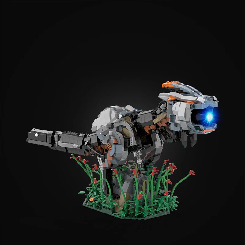 GOBRICKS MOC A1300 Zero Dawn on the Horizon - Red Eyed Observer - YWOBB