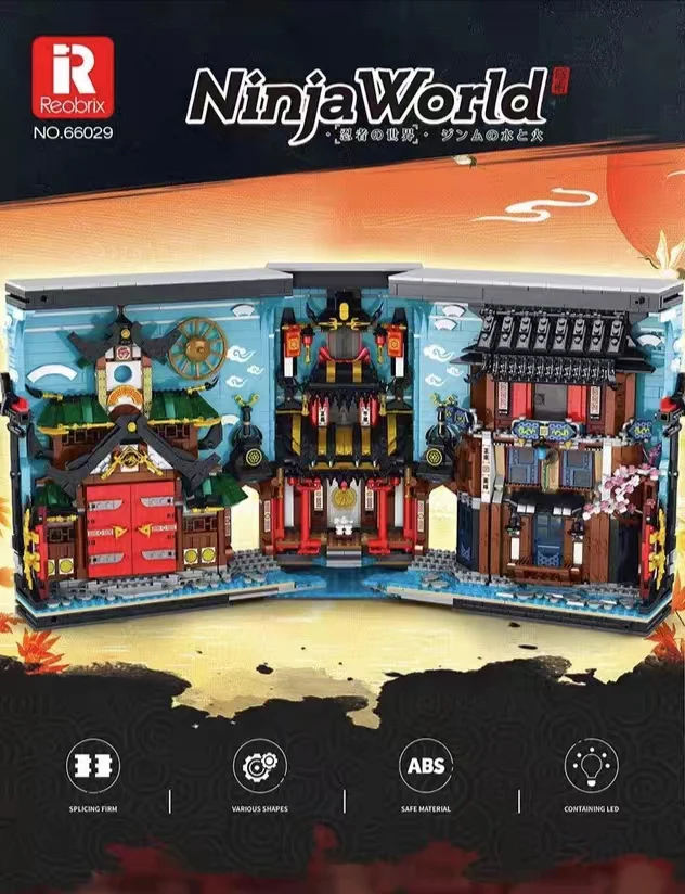 Reobrix 66029 The Book of Ninja World with Lights - YWOBB