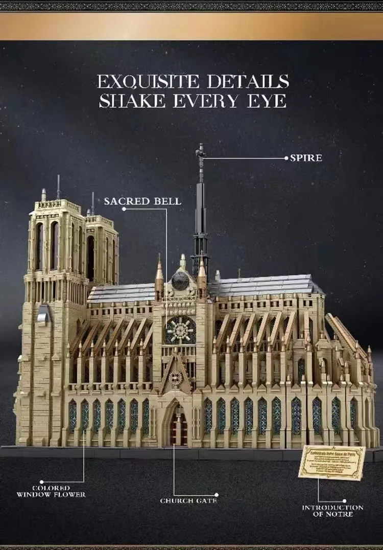 Reobrix 66016 Cathedral of Notre-Dame OVP EU Warehouse Version - YWOBB