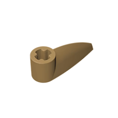 GOBRICKS GDS-1360 Bionicle 1 x 3 Tooth with Axle Hole - YWOBB