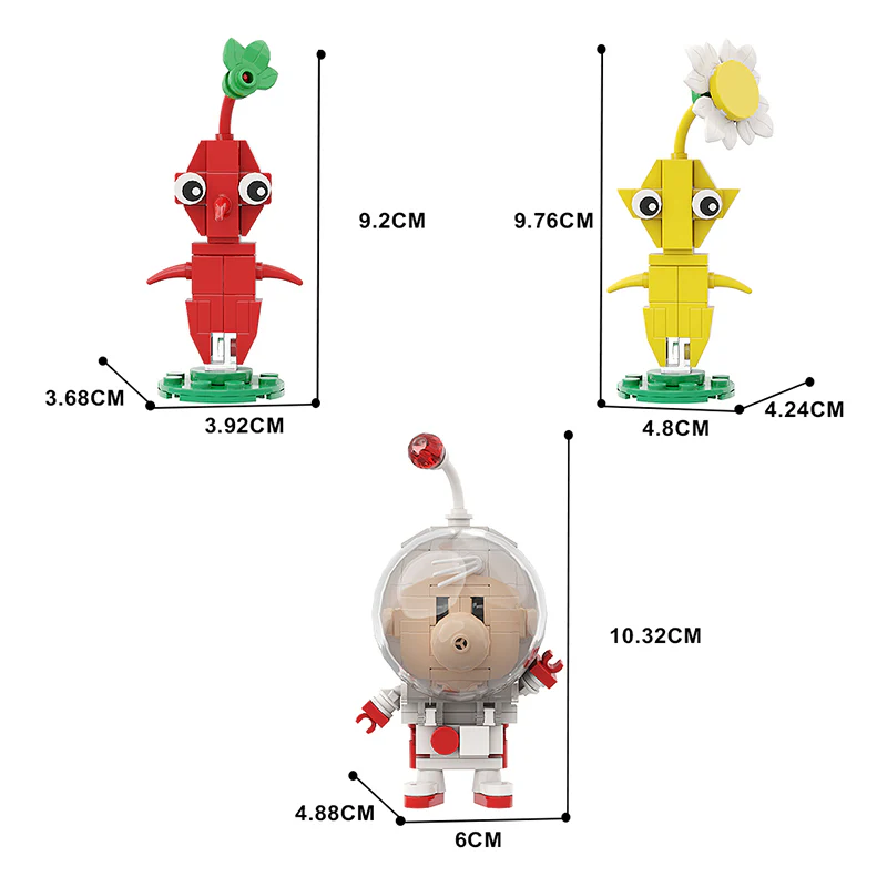 GOBRICKS MOC A1078Y01 Pikmin 01 - YWOBB