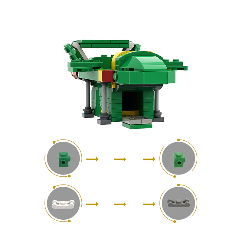 GOBRICKS MOC 123514 KS MO IR Thunderbird-2 - YWOBB