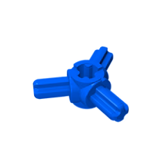 GOBRICKS GDS-933 Axle Connector Hub with 3 Axles - YWOBB