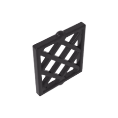 GOBRICKS GDS-90095 Pane for Window 1 x 2 x 2 Lattice Diamond - YWOBB