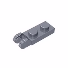 GOBRICKS GDS-821 Hinge Plate 1 x 2 Locking with 2 Fingers on End - YWOBB