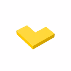 GOBRICKS GDS-567 Tile 2 x 2 Corner - YWOBB