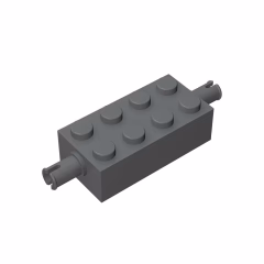 GOBRICKS GDS-955 Brick, Modified 2 x 4 with Pins - YWOBB