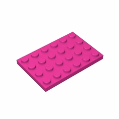 GOBRICKS GDS-520 Plate 4 x 6 - YWOBB