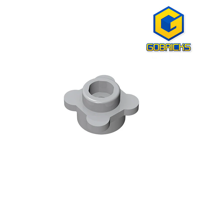 GOBRICKS GDS-839 Round 1 x 1 with Flower Edge - YWOBB