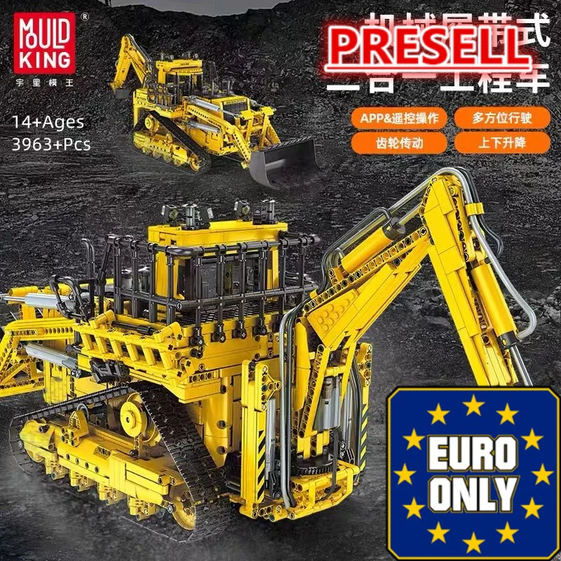 Mould King 17023 RC Pneumatic Bulldozer OVP EU Warehouse Version - YWOBB