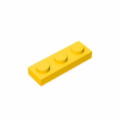GOBRICKS GDS-503 Plate 1 x 3 - YWOBB