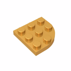 GOBRICKS GDS-570 Round Corner 3 x 3 - YWOBB