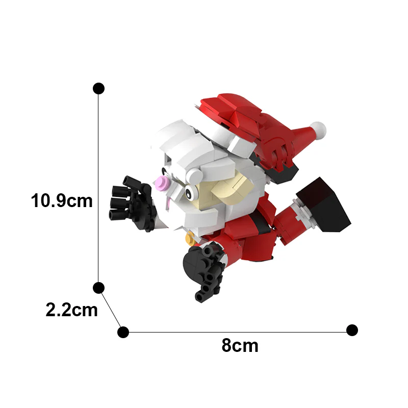 GOBRICKS MOC A0076Y13 Christmas pendant-Santa Claus doll - YWOBB