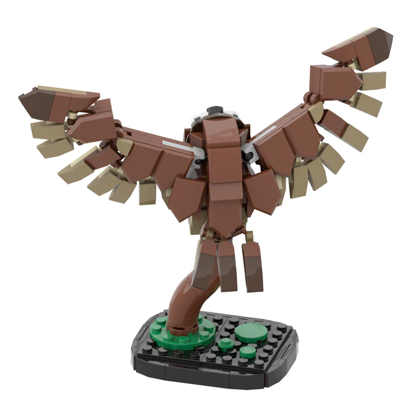 GOBRICKS MOC 175641 Tawny owl - YWOBB