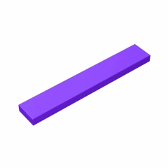 GOBRICKS GDS-564 Tile 1 x 6 - YWOBB