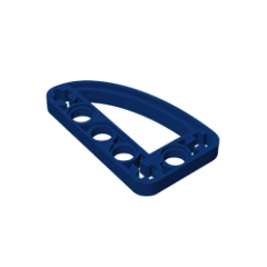 GOBRICKS GDS-970 Liftarm 3 x 5 L-Shape with Quarter Ellipse Thin - YWOBB